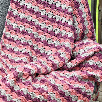 Striped Fans Throw