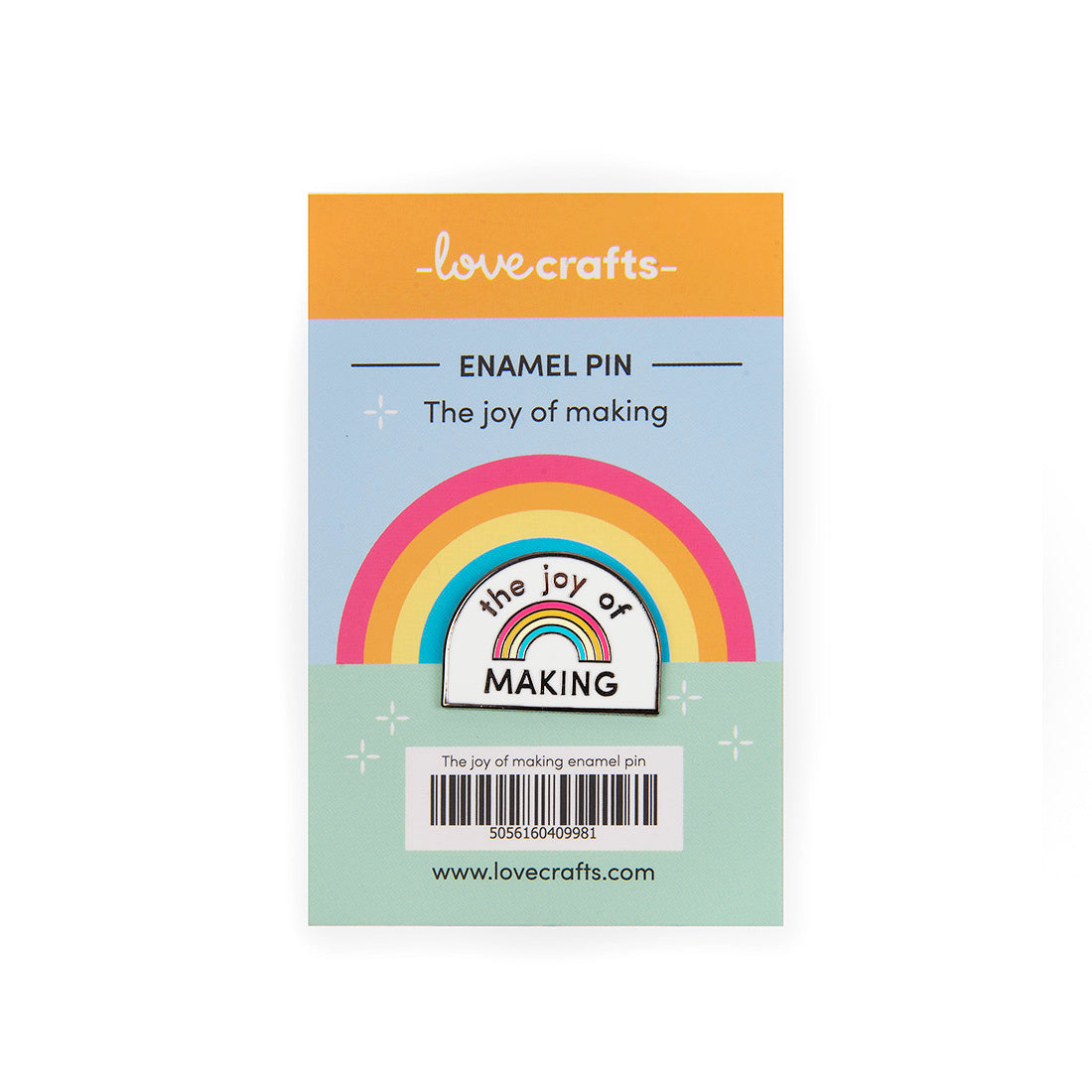 LoveCrafts Enamel Pin Badge  - The Joy of Making