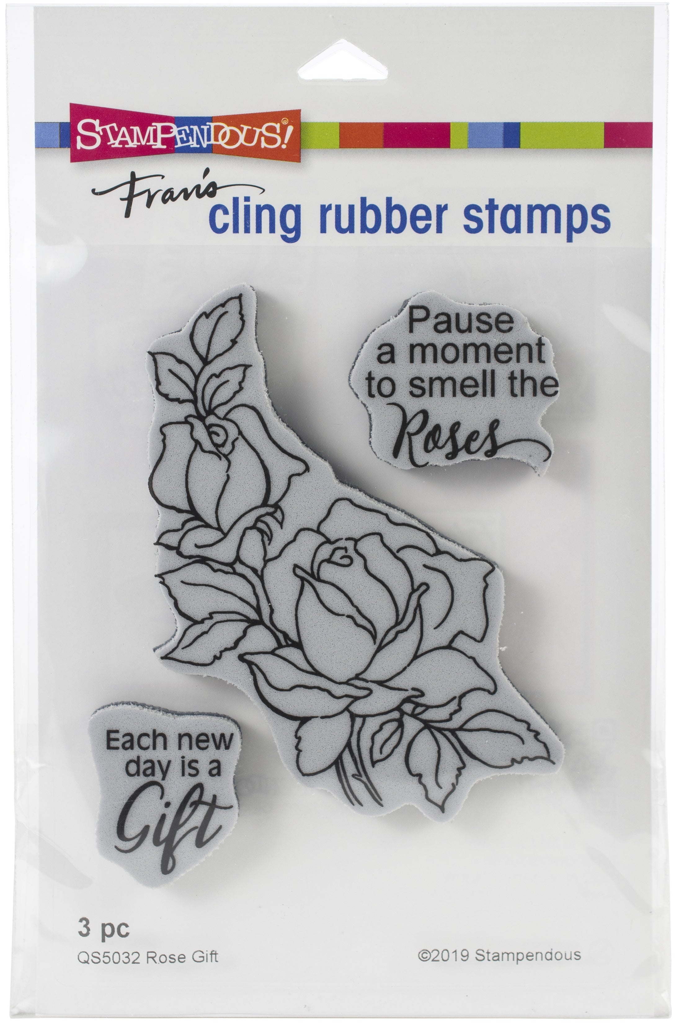 Stampendous Cling Stamp - Rose Gift