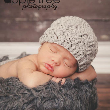 Diagonal Weave Beanie or Newsboy