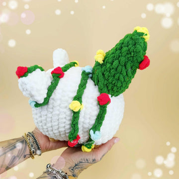 Christmas Lights Cat Crochet