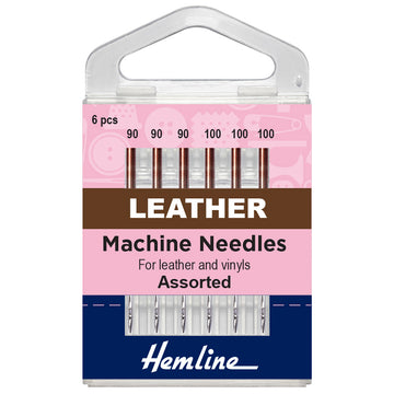 Hemline Sewing Machine Needles - Leather - Mixed - 6 Pieces