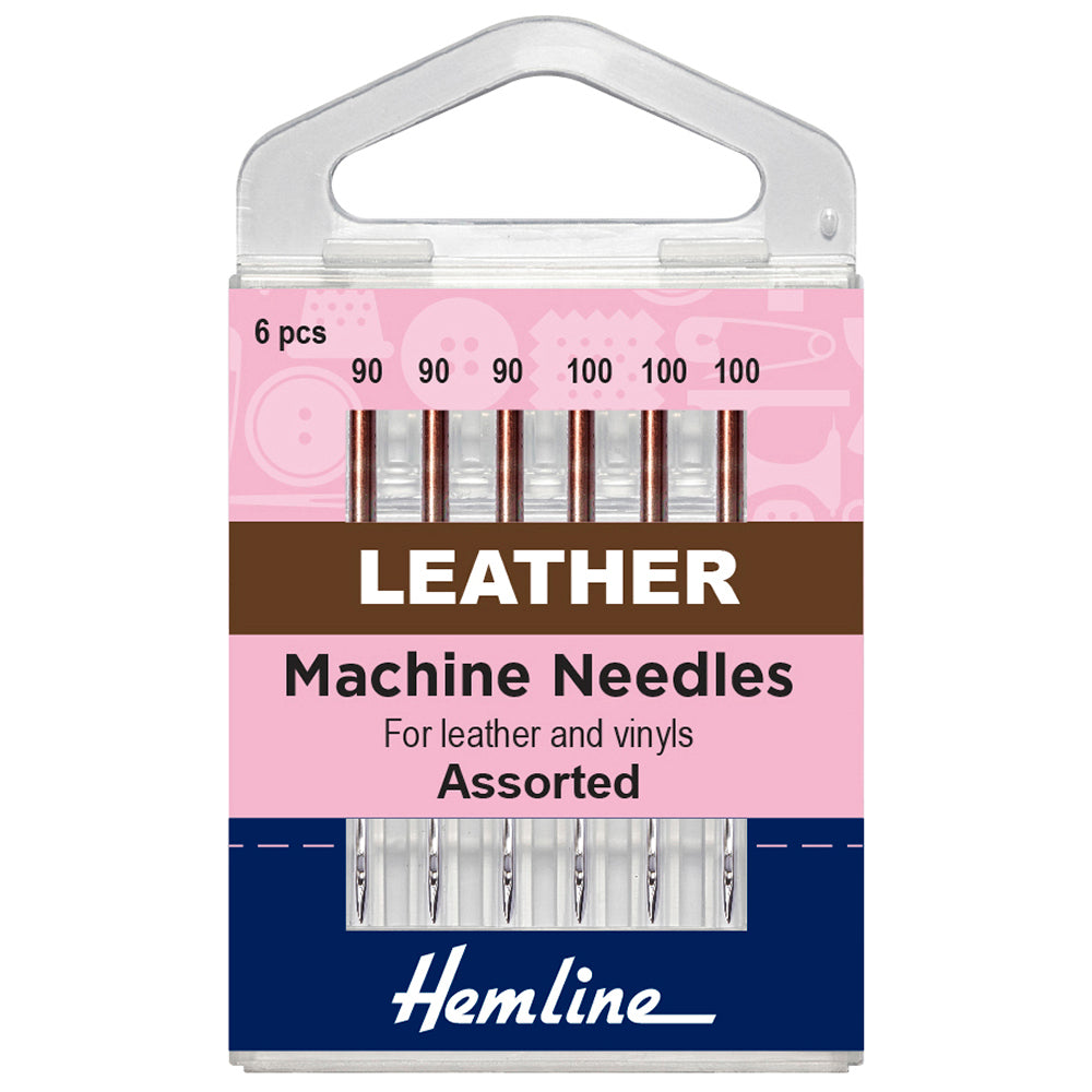 Hemline Sewing Machine Needles - Leather - Mixed - 6 Pieces