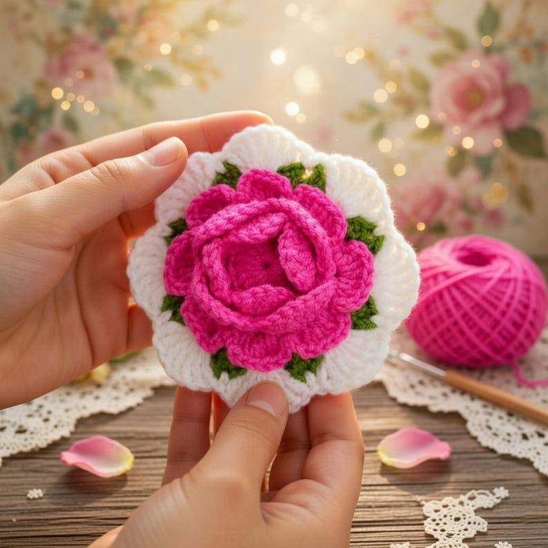 Crochet 3D Flower iPod Bag Pattern – Mini Pouch PDF + Video Tutorial
