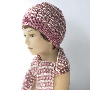 Mosaic Hat and Reversible Scarf