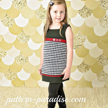 Houndstooth Jumper Dress