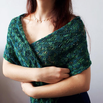 Pine needle shawl