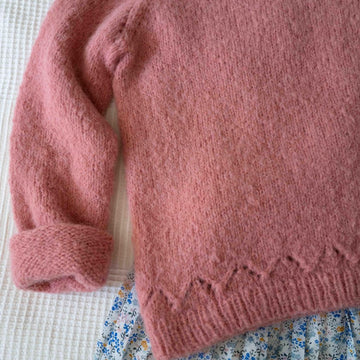 Simple Eyelet Sweater