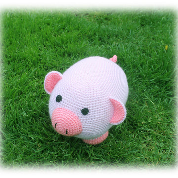 Piggy Doorstop Crochet Pattern