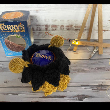 Gold Leaf Clutch Bag Chocolate Orange Cover