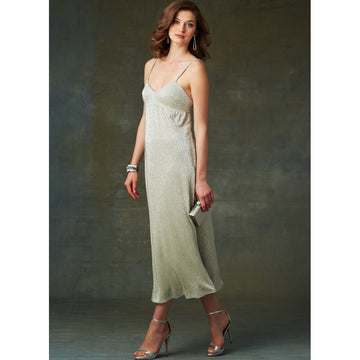 Vogue Misses' Slip-Style Dress with Back Zipper V9278 - Sewing Pattern