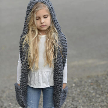 Tuft Hooded Scarf