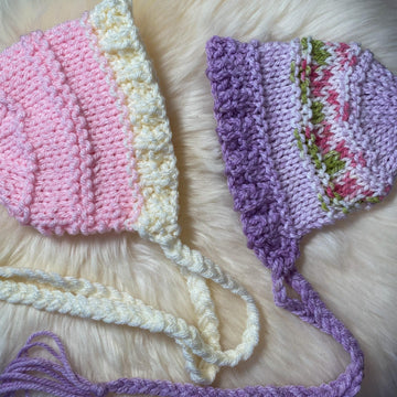 Chunky Baby Bonnet Set
