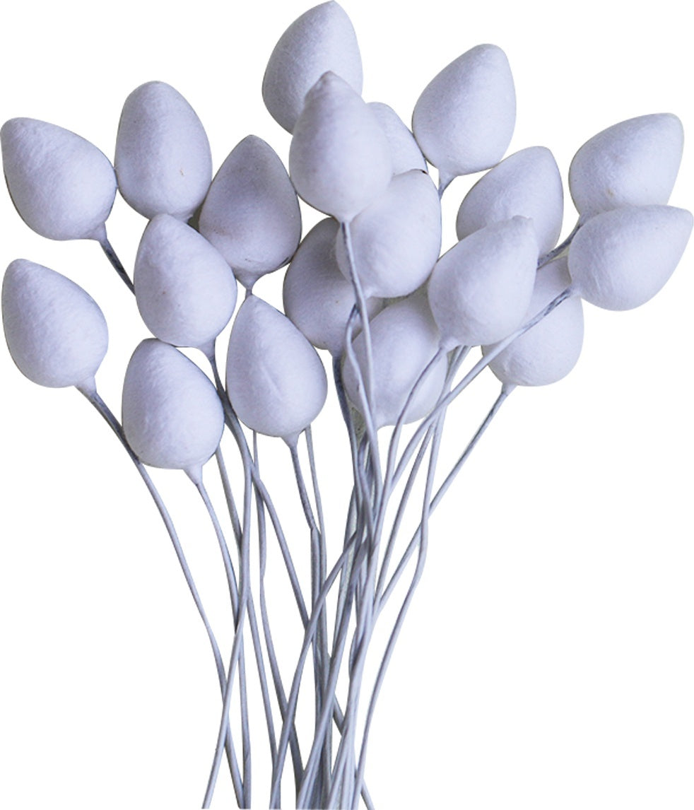 Dress My Craft Foam Flower Buds 20/Pkg - 12mm Pointed