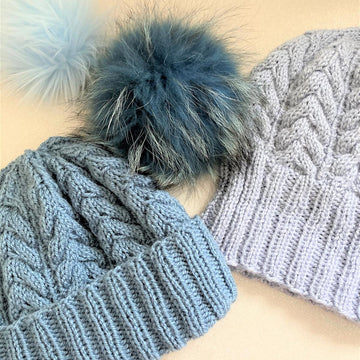 Pretty Cables Beanie Hat Aran