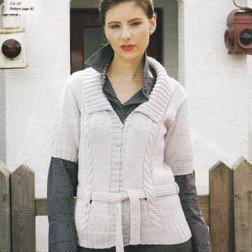 Belted Cable Cardigan