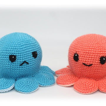 Crochet Reversible Octopus, Double-sided Octopus Pattern