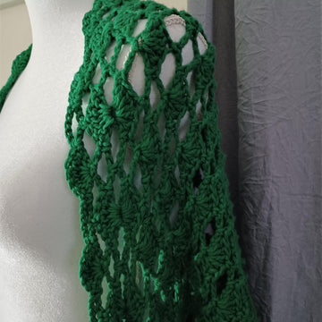 SHELL STITCH CROCHET LACE SHRUG