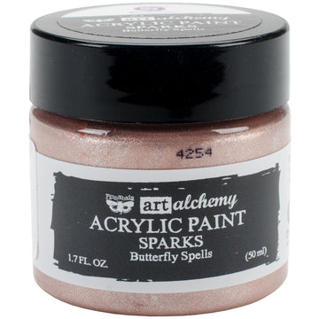 Prima Marketing Finnabair Art Alchemy Sparks Acrylic Paint 1.7 Fluid Ounces - Butterfly Spells