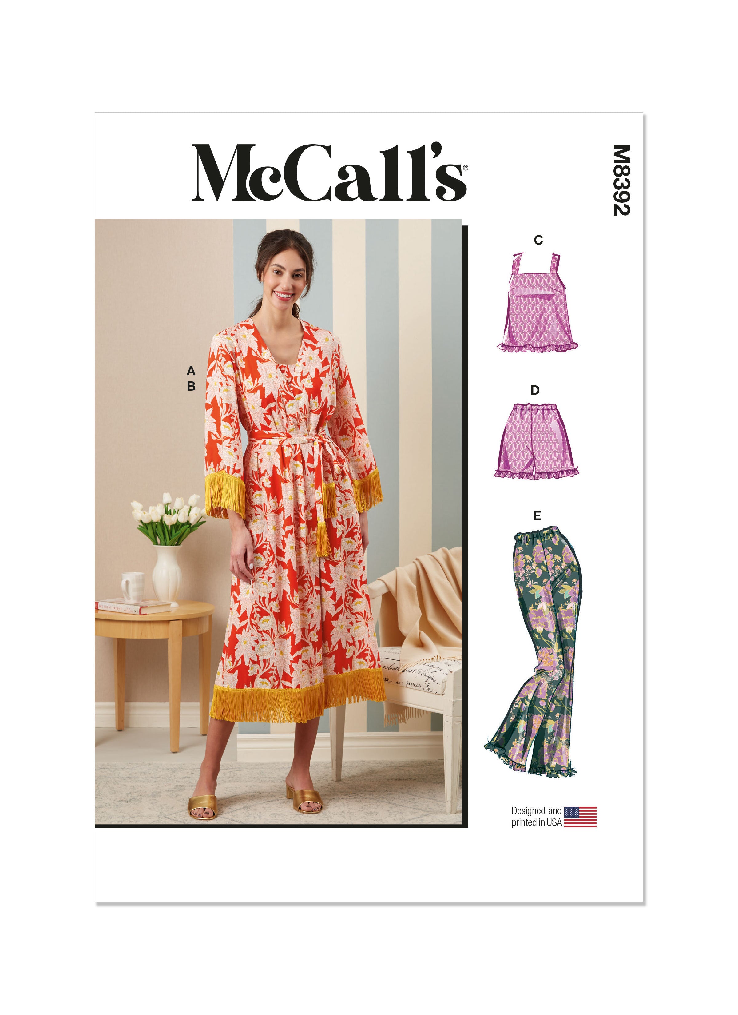 McCall's Misses' Sleepwear M8392 - Sewing Pattern