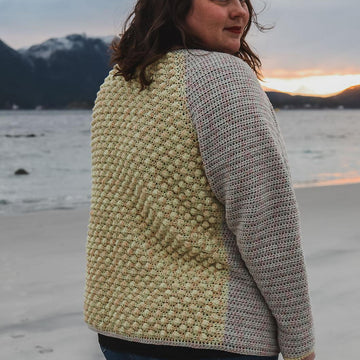 Bobble Stitch Raglan Cardigan