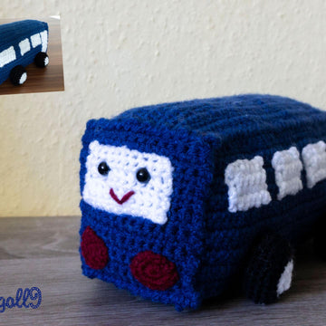 Amigurumi Häkelanleitung´s Paket Fahr & Flugzeuge (Bus Berti, Flugzeug Louie, Lok Emma & Rakete Rocket)