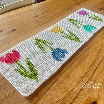 Spring Tulips Table Runner