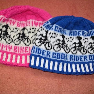 Boy bike rider beanie