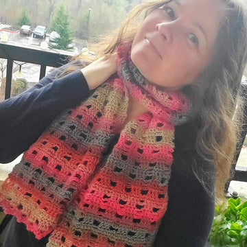 Soft Trellis Scarf