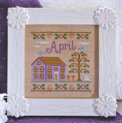 Country Cottage Needleworks April Cottage Chart - Leaflet