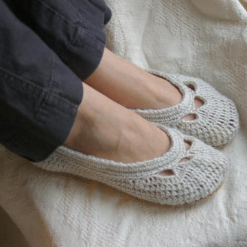 Mommy and Me Yoke Ballet Flats