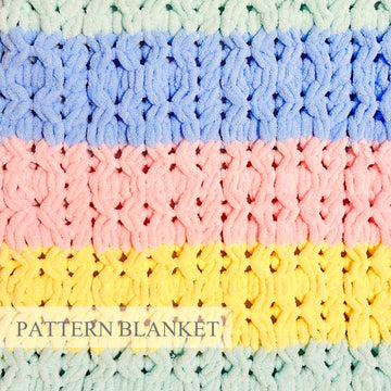 Fluffy Honeycomb Blanket Pattern