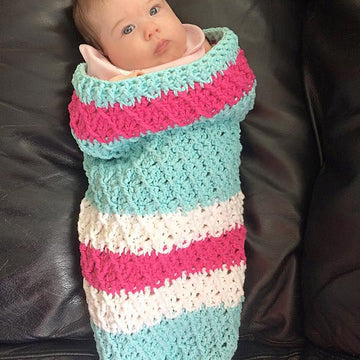 Mini Harlequin Baby Cocoon or Swaddle Sack