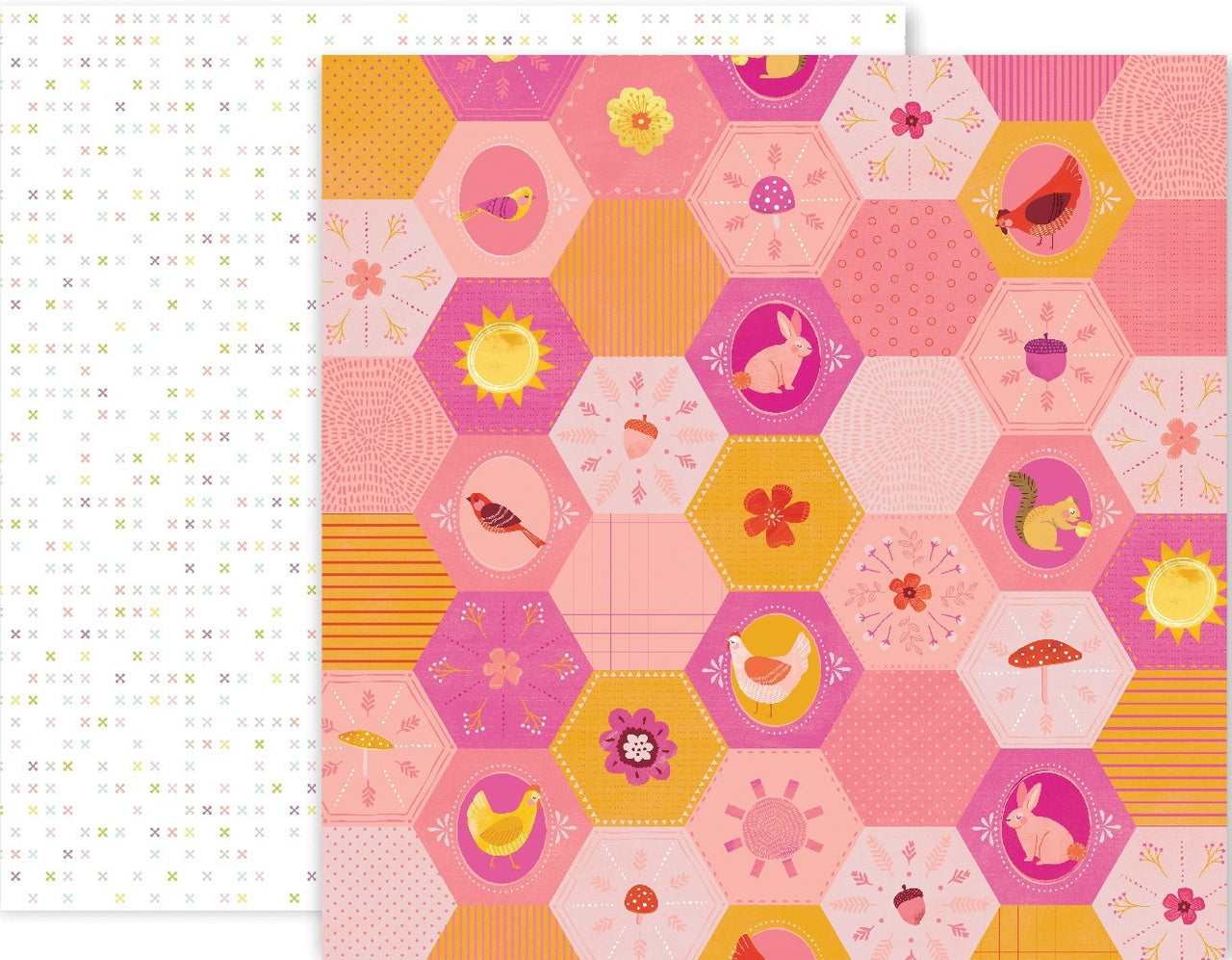 American Crafts Paige Evans Truly Grateful Double-Sided Cardstock 12"X12" 25/Pkg - #21