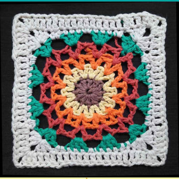 Marigold Afghan Square Esay Crochet Pattern