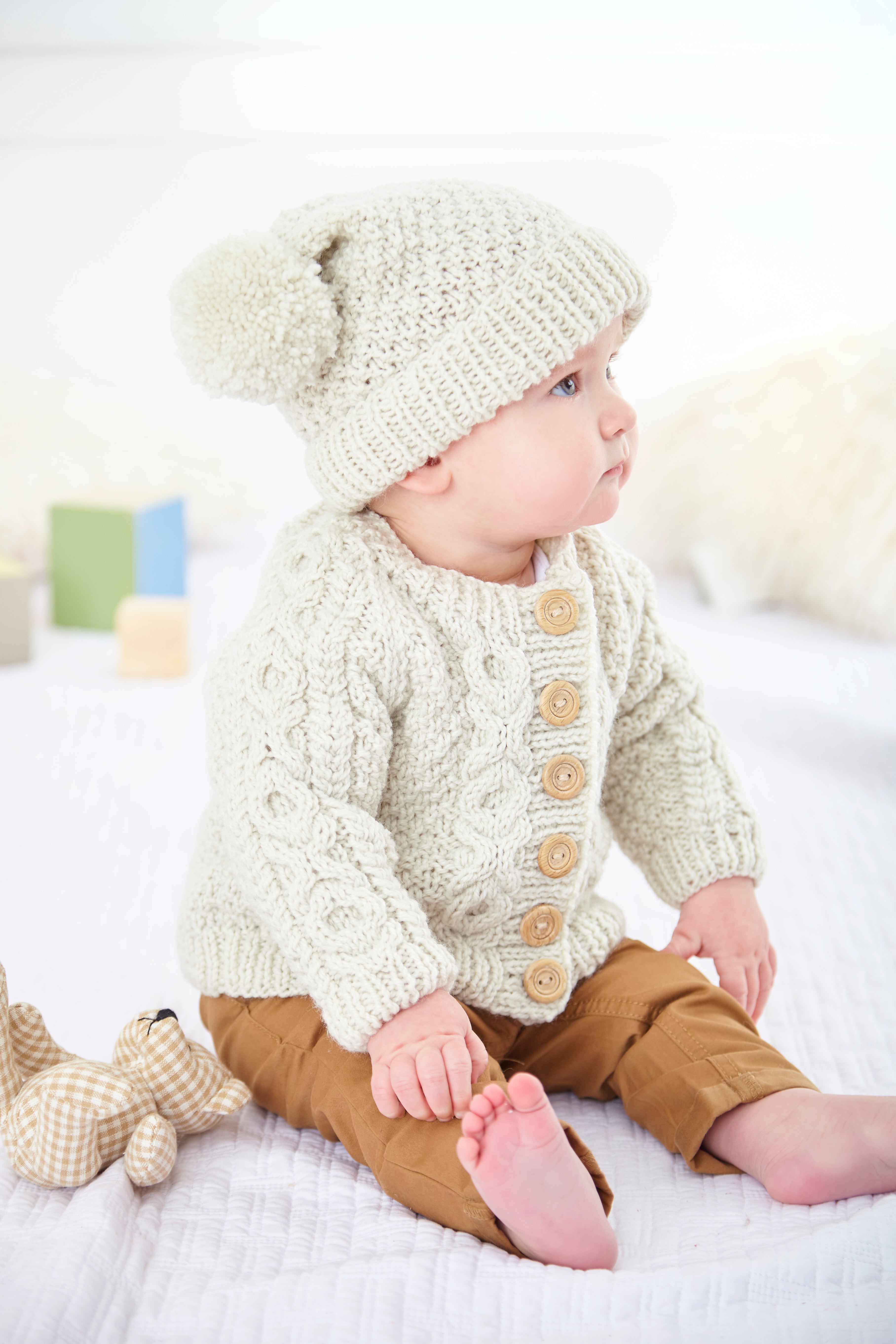 Cardigans and Hat Knitted in King Cole Comfort Aran - 6015 - Leaflet