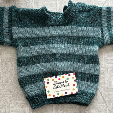 William Baby Jumper and Flat Cap Knitting Pattern 6-36 months approx