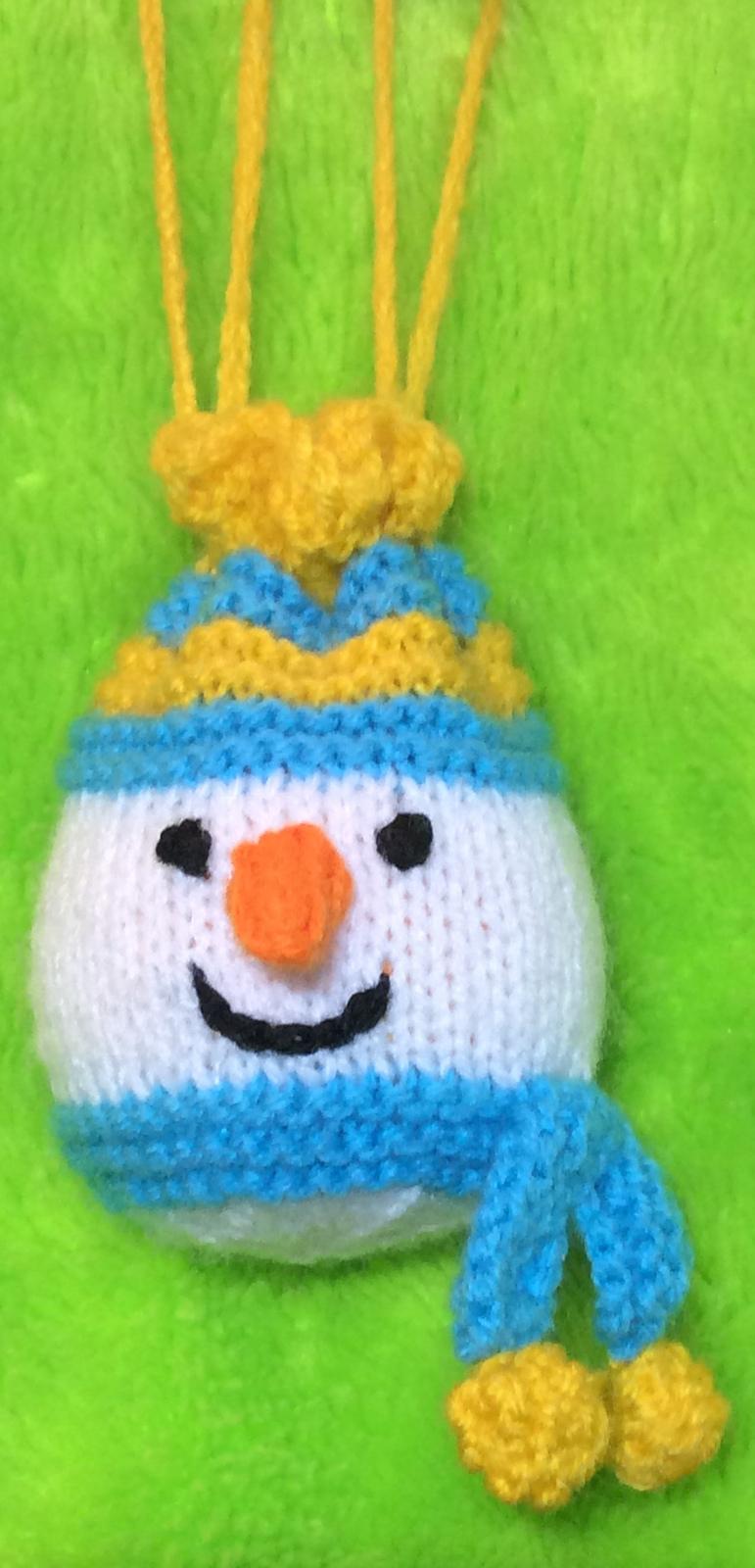 Snowman Drawstring Gift Bag