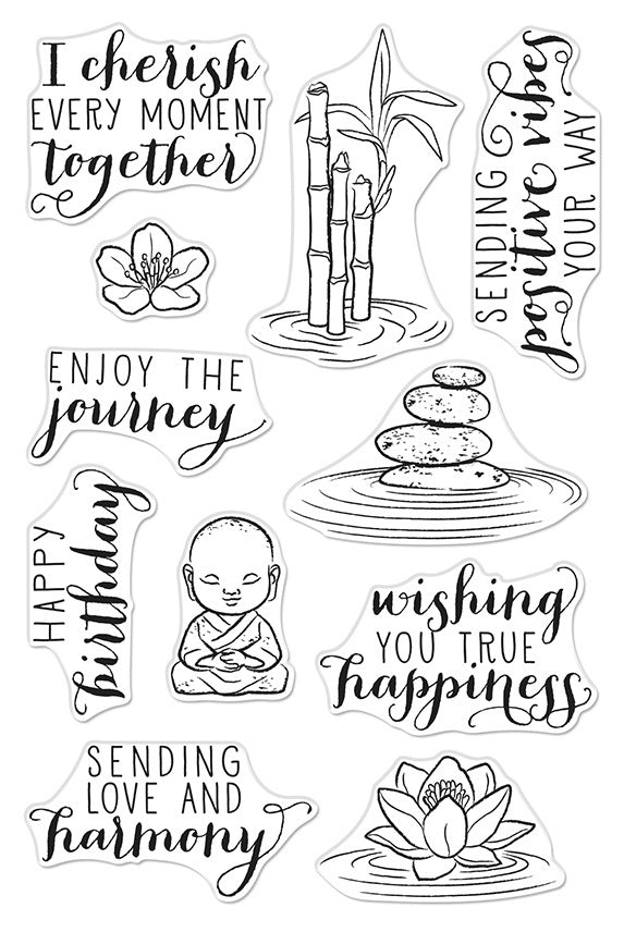 Hero Arts Clear Stamps 4"X6" - Tranquility