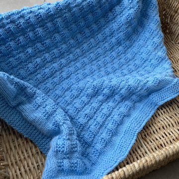 Easy Garter and Rib Blanket and Hat