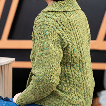 Graves Cardigan in Berroco Millstone Tweed - Downloadable PDF