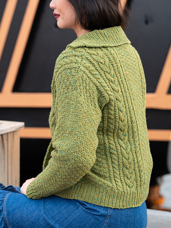 Graves Cardigan in Berroco Millstone Tweed - Downloadable PDF