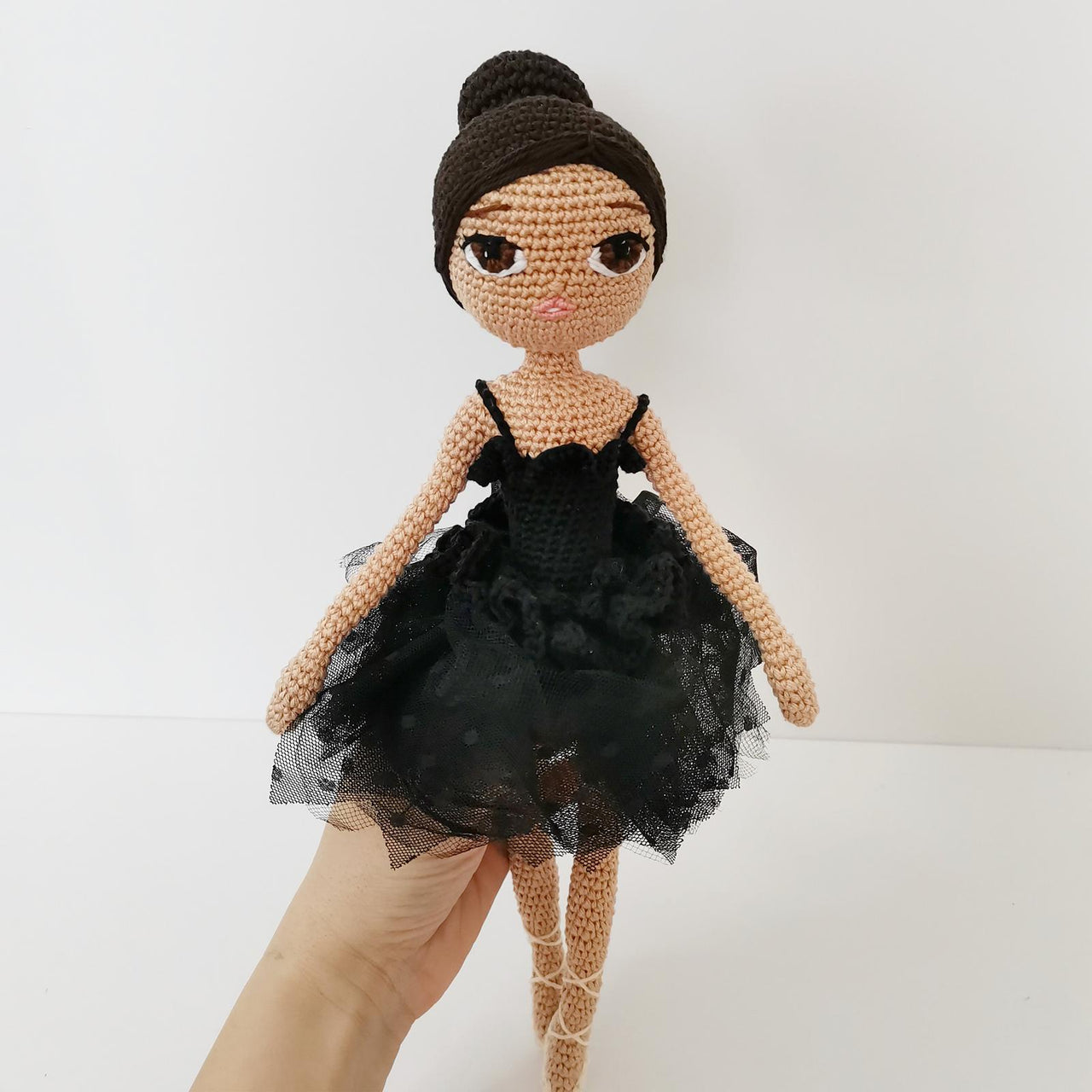 Black Swan Ballerina Doll Crochet Pattern