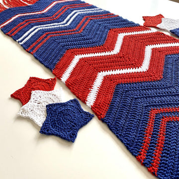 Fireworks Table Runner & Star Coaster Set
