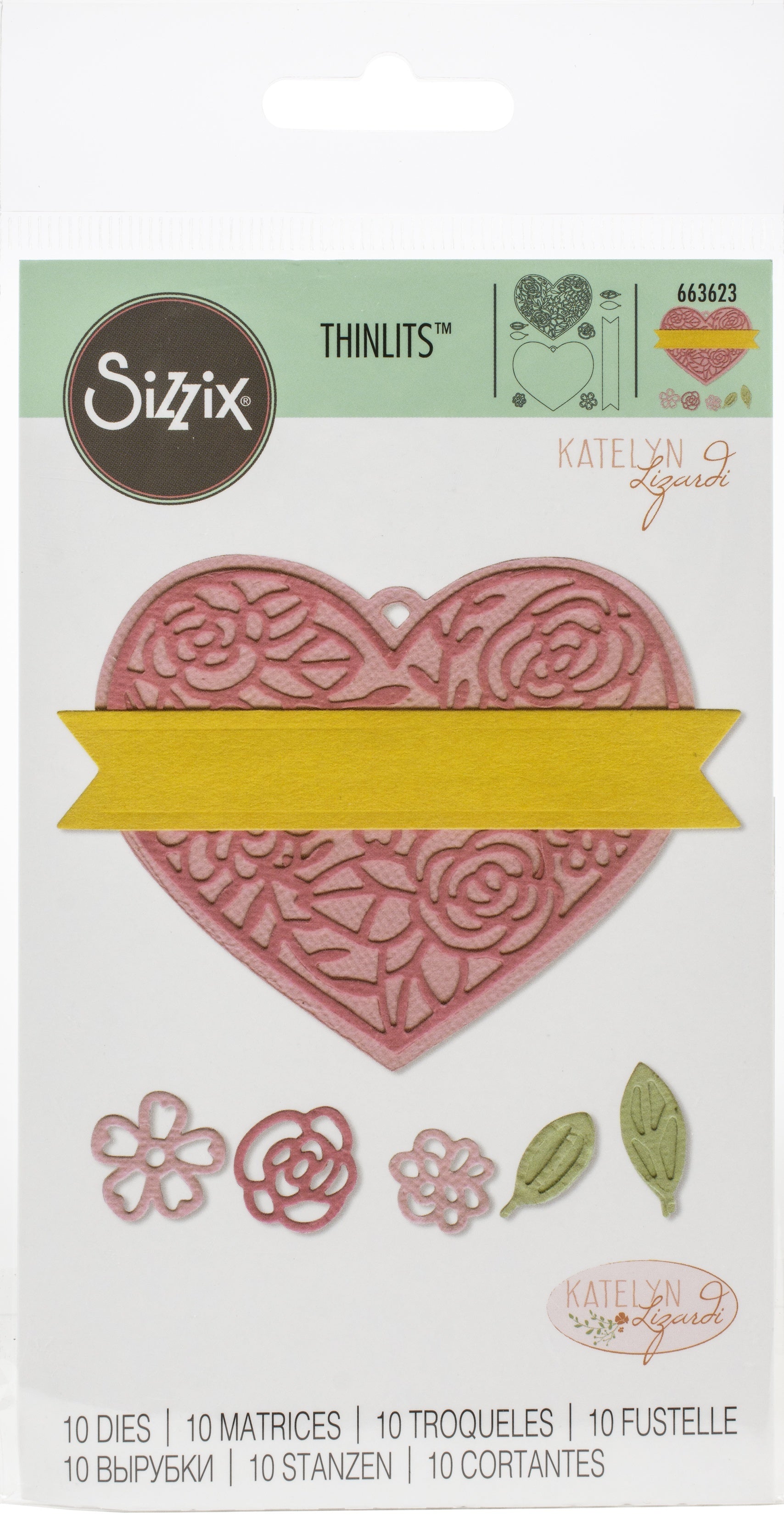 Sizzix Thinlits Dies By Katelyn Lizardi - Heart Tag