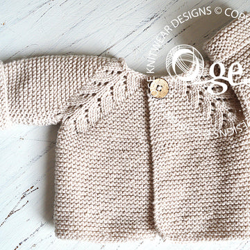 Norwegian Fir Top Down Cardigan - P109