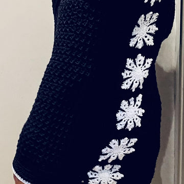 SNOWFLAKE CARDIGAN English USA & Dutch