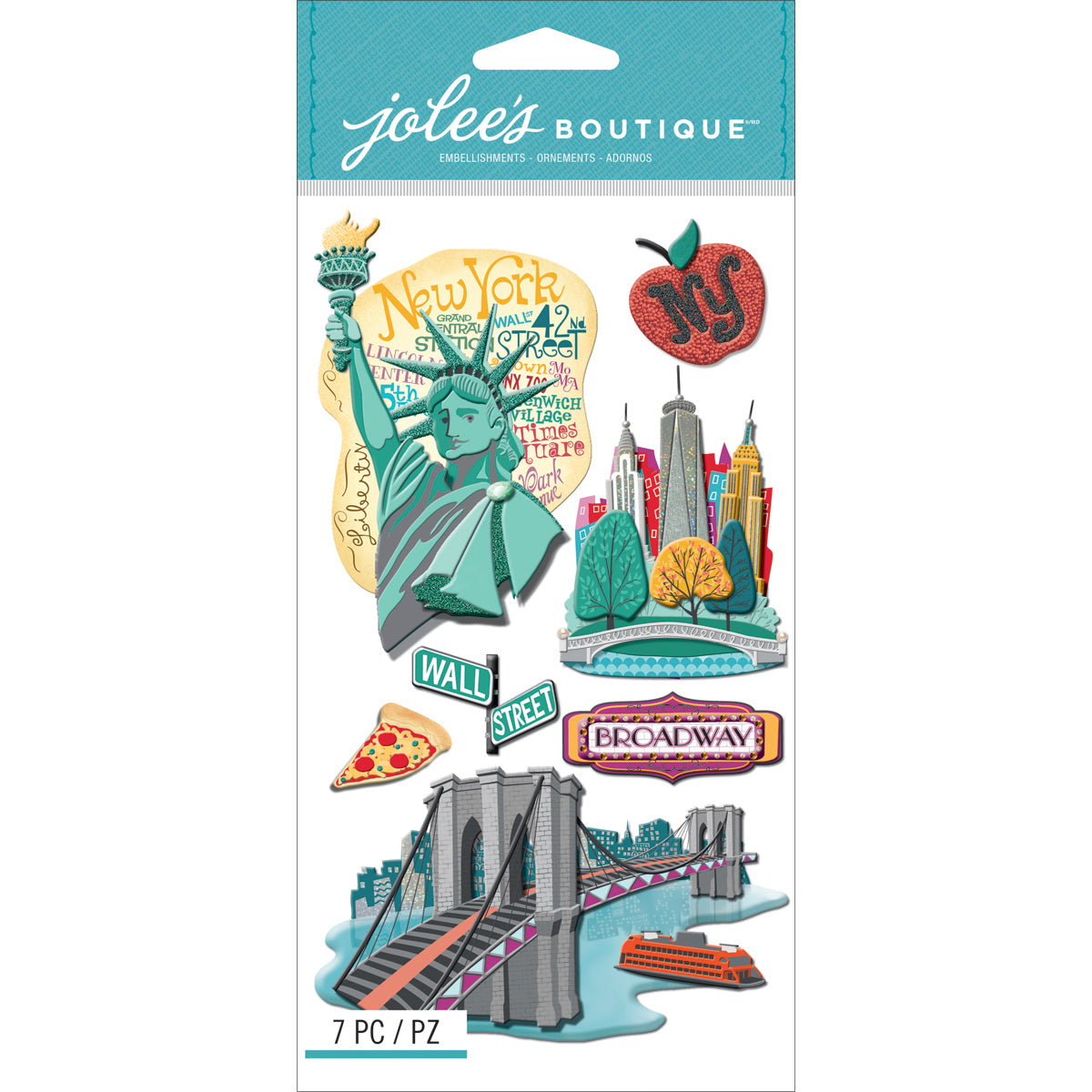 Jolee's Le Grande Dimensional Stickers - New York