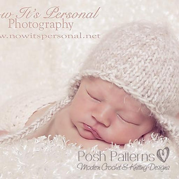Earflap Baby Hat Knitting Pattern PDF 144