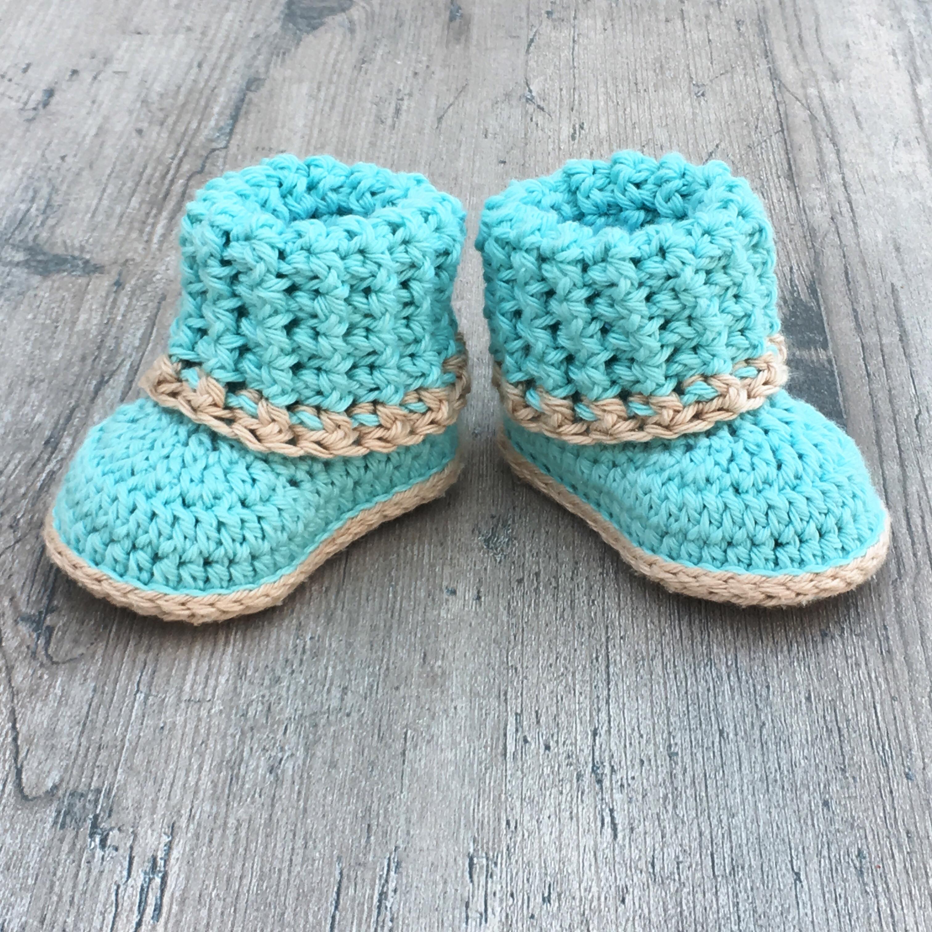 Cuffed Baby Booties